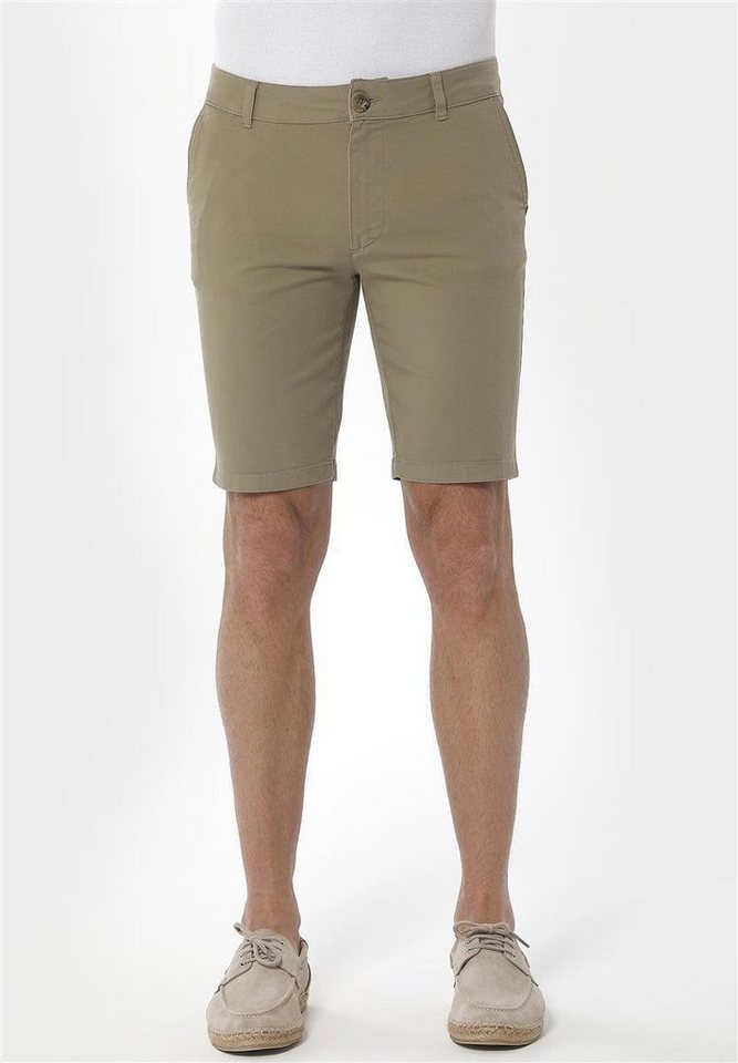 ORGANICATION Chinohose Men's Garment Dyed Slim Fit Shorts in Olive von ORGANICATION