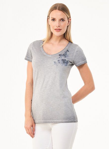ORGANICATION Cold Pigment Dyed T-Shirt aus Bio-Baumwolle mit Print von ORGANICATION
