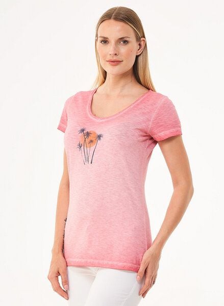 ORGANICATION Cold Pigment Dyed T-Shirt aus Bio-Baumwolle mit Print von ORGANICATION