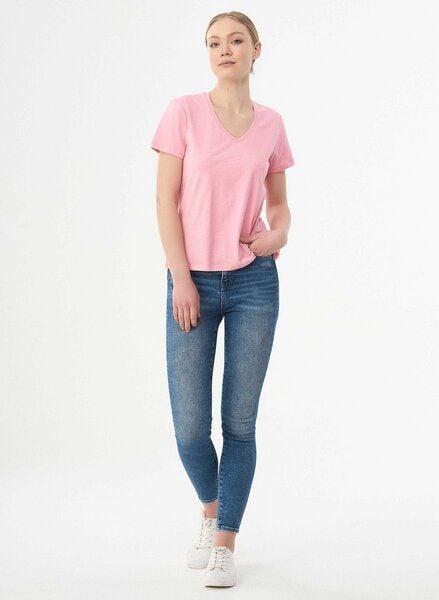 ORGANICATION Damen Basic T-Shirt aus Bio-Baumwolle mit V-Ausschnitt von ORGANICATION