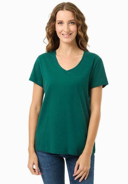 ORGANICATION Damen Basic T-Shirt aus Bio-Baumwolle mit V-Ausschnitt von ORGANICATION