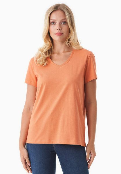 ORGANICATION Damen Basic T-Shirt aus Bio-Baumwolle mit V-Ausschnitt von ORGANICATION