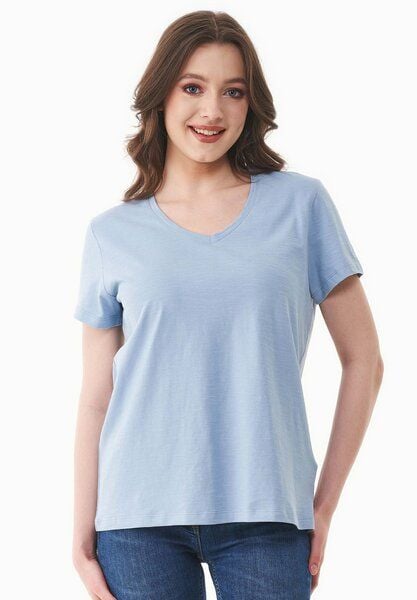 ORGANICATION Damen Basic T-Shirt aus Bio-Baumwolle mit V-Ausschnitt ORGANICATION Damen Basic T-Shirt aus Bio-Baumwolle mit V-Ausschnitt von ORGANICATION