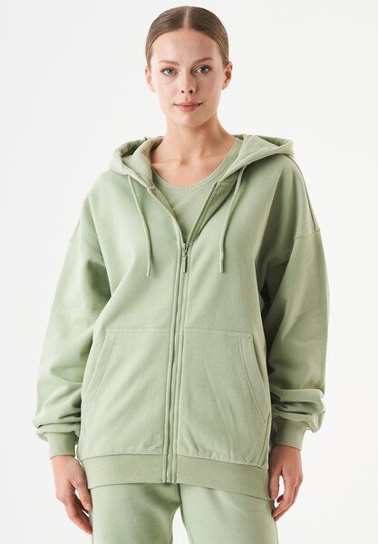 ORGANICATION ESSENTIALS-JALE- Soft Touch Sweatjacke aus Bio-Baumwolle von ORGANICATION