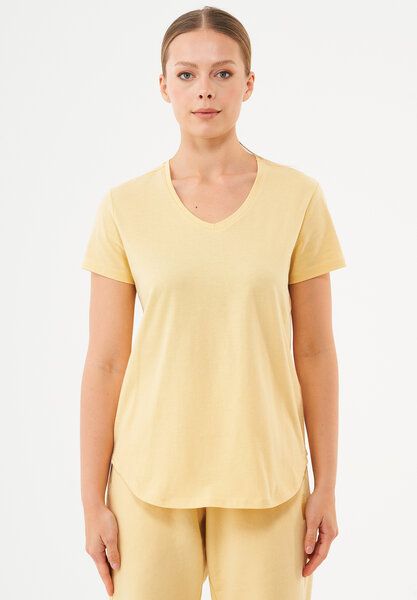 ORGANICATION ESSENTIALS-TUBA- Basic T-Shirt aus Bio-Baumwolle mit V-Ausschnitt ORGANICATION ESSENTIALS-TUBA- Basic T-Shirt aus Bio-Baumwolle mit V-Ausschnitt von ORGANICATION
