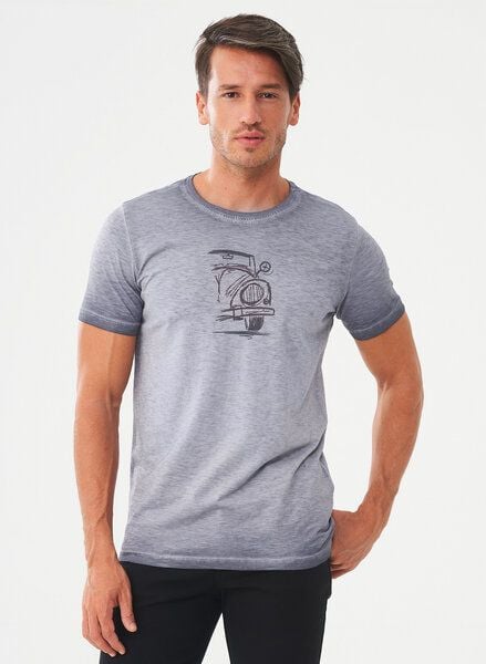 ORGANICATION Garment Dyed T-Shirt aus Bio-Baumwolle mit Auto-Print ORGANICATION Garment Dyed T-Shirt aus Bio-Baumwolle mit Auto-Print von ORGANICATION