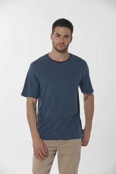 ORGANICATION Gestreiftes T-Shirt aus Bio-Baumwolle und Leinen von ORGANICATION
