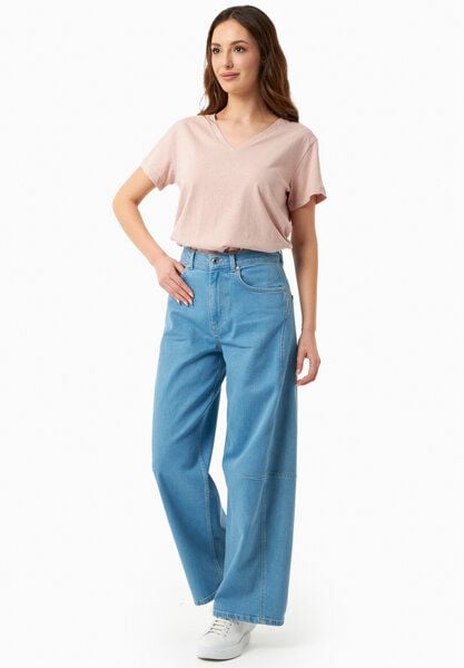 ORGANICATION Jeans mit Weitem Bein aus Bio-Baumwolle von ORGANICATION