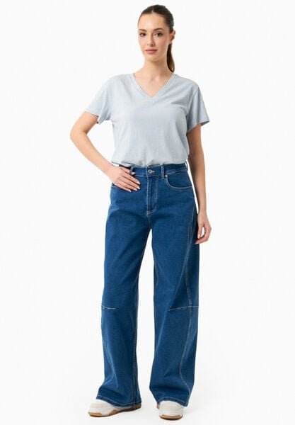 ORGANICATION Jeans mit Weitem Bein aus Bio-Baumwolle von ORGANICATION