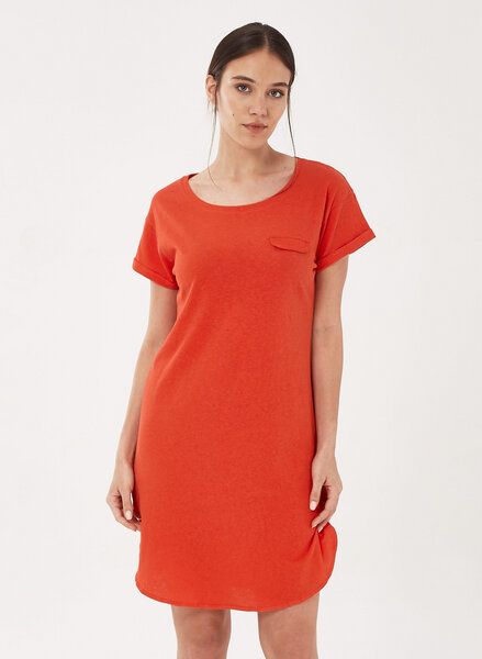 ORGANICATION Jerseykleid aus Bio-Baumwolle mit Leinen von ORGANICATION