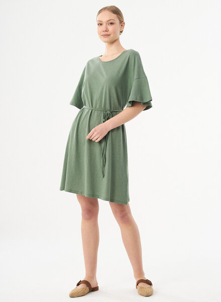 ORGANICATION Jerseykleid aus Bio-Baumwolle und Leinen von ORGANICATION