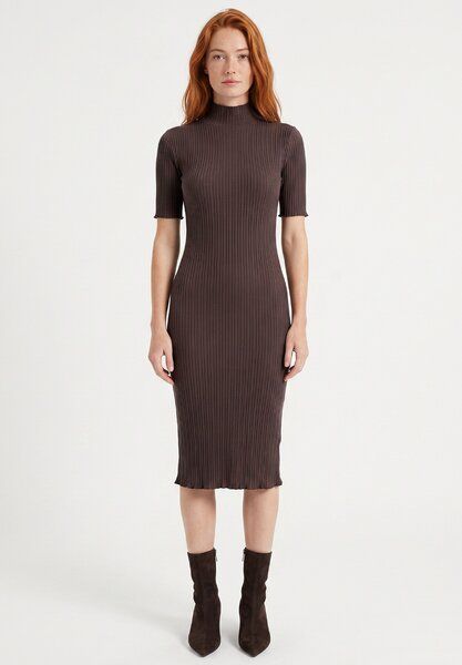 ORGANICATION Kleid aus Bio-Baumwolle im Rippstrick von ORGANICATION