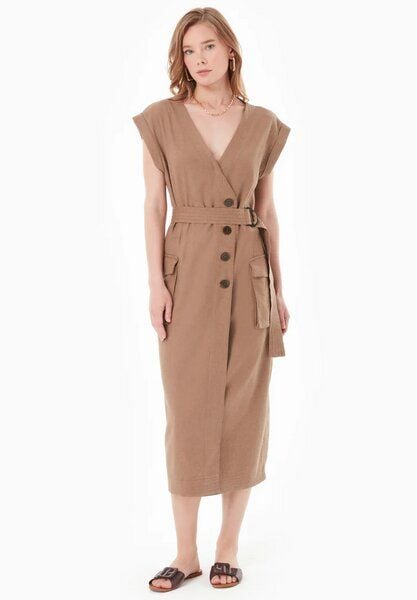 ORGANICATION Kleid aus LENZING ECOVERO und Leinen von ORGANICATION