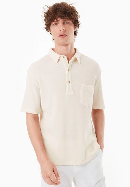 ORGANICATION Poloshirt aus Bio-Baumwolle mit Waffelstruktur von ORGANICATION