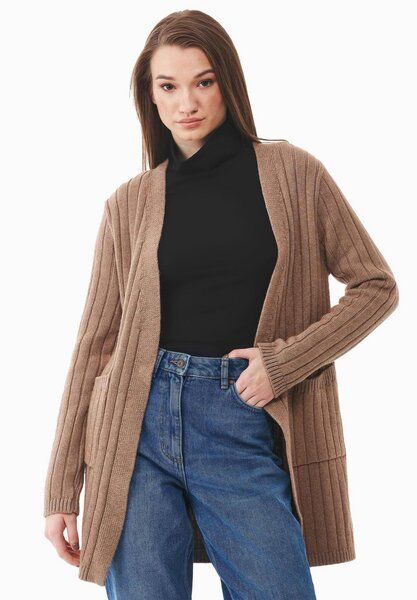 ORGANICATION Langer Offener Cardigan aus Bio-Baumwolle Mix von ORGANICATION