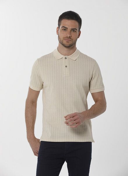 ORGANICATION Poloshirt aus Bio-Baumwolle mit Allover-Print von ORGANICATION