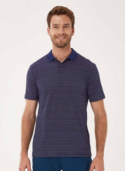 ORGANICATION Poloshirt aus Bio-Baumwolle mit Ringelmuster von ORGANICATION