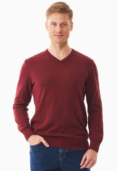 ORGANICATION Pullover aus Bio-Baumwolle mit V-Ausschnitt von ORGANICATION
