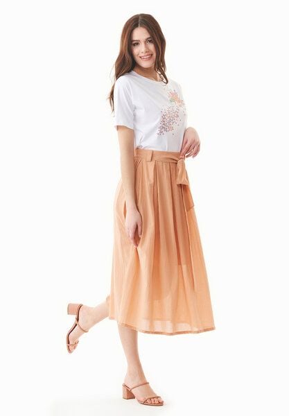 ORGANICATION Rock aus Bio-Baumwolle mit falten von ORGANICATION