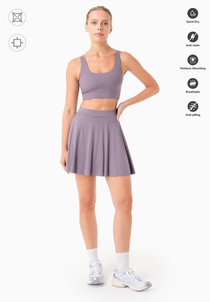 ORGANICATION SUMMER | Sport-Skort mit Innenshorts aus recyceltem Polyamid von ORGANICATION
