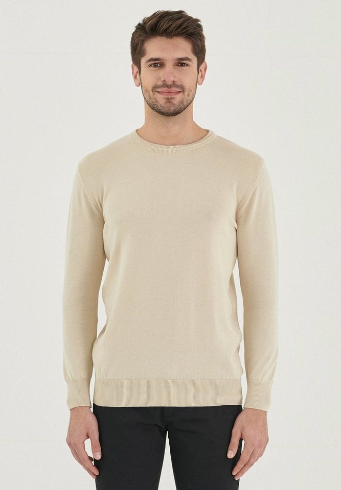 ORGANICATION Sweater Men's Sweater in Ecru von ORGANICATION