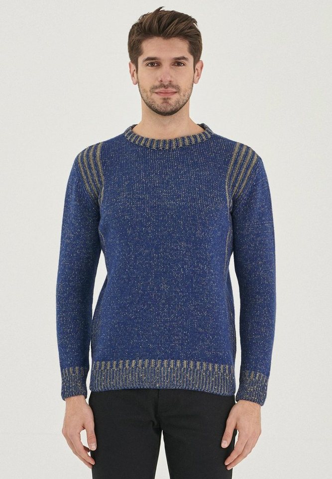 ORGANICATION Sweater Men's Wool Sweater in Navy ORGANICATION Sweater Men's Wool Sweater in Navy von ORGANICATION