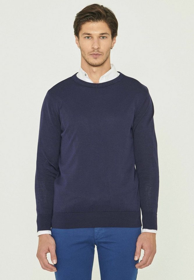 ORGANICATION Sweater Men's Sweater in Navy von ORGANICATION