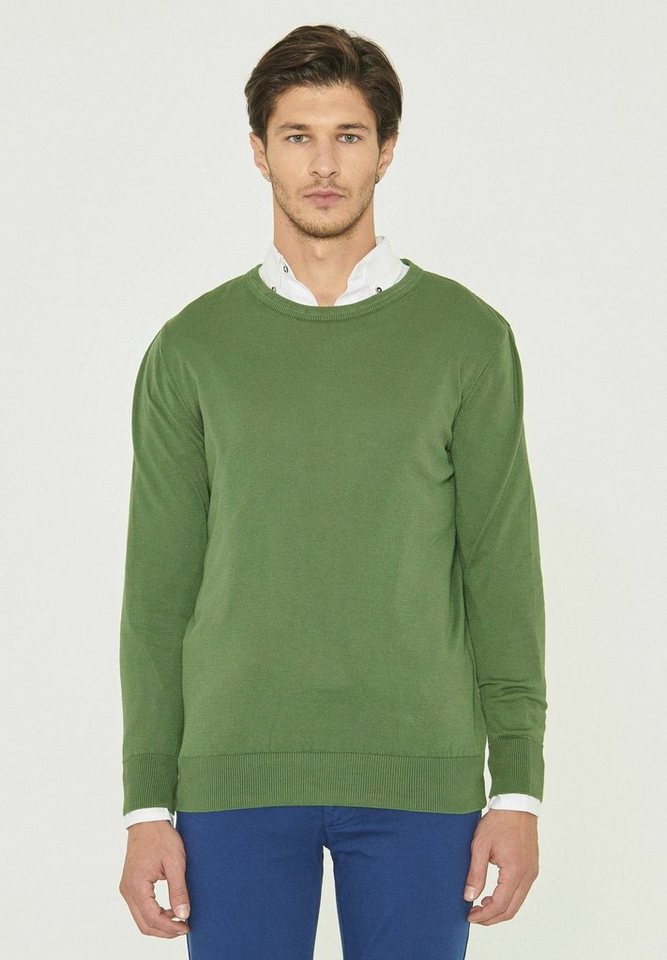 ORGANICATION Sweater Men's Sweater in Green ORGANICATION Sweater Men's Sweater in Green von ORGANICATION