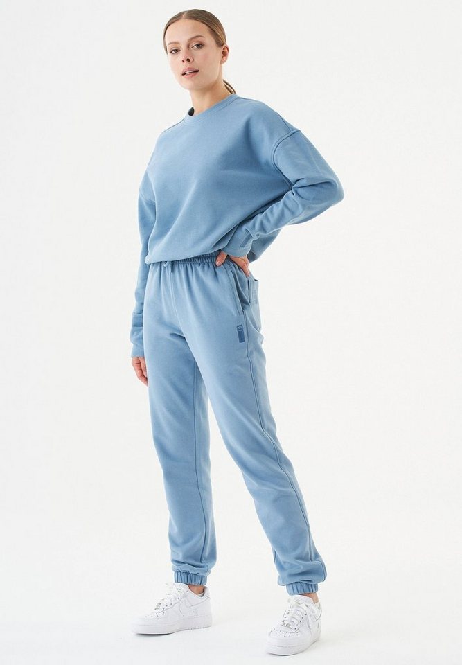 ORGANICATION Sweathose Peri-Women's Loose Fit Sweatpants in Steel Blue von ORGANICATION