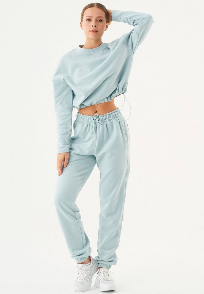 ORGANICATION Sweathose Peri-Women's Loose Fit Sweatpants in Mint Blue von ORGANICATION