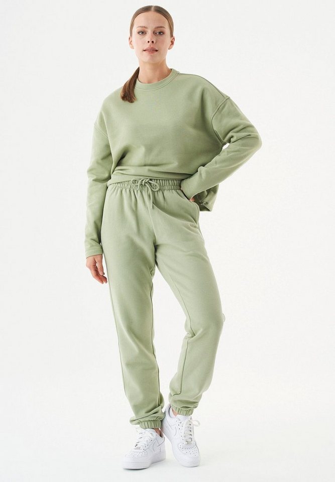 ORGANICATION Sweathose Peri-Women's Loose Fit Sweatpants in Sage Green ORGANICATION Sweathose Peri-Women's Loose Fit Sweatpants in Sage Green von ORGANICATION