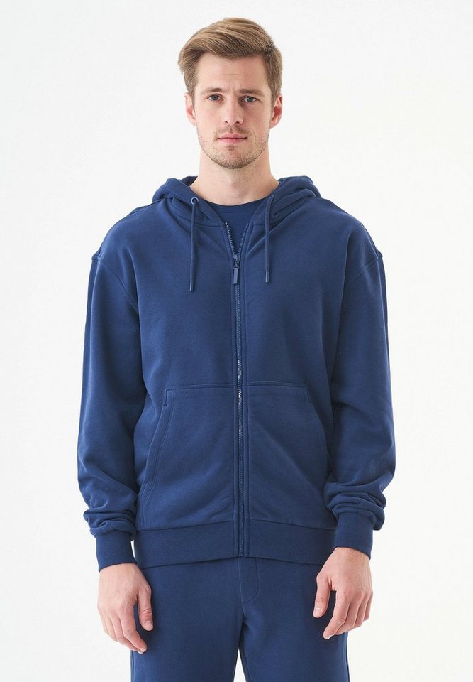 ORGANICATION Sweatjacke Junda-Unisex Full Zip Hoodie in Navy ORGANICATION Sweatjacke Junda-Unisex Full Zip Hoodie in Navy von ORGANICATION