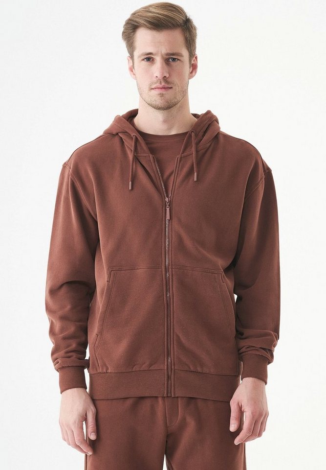 ORGANICATION Sweatjacke Junda-Unisex Full Zip Hoodie in Coffee Brown von ORGANICATION