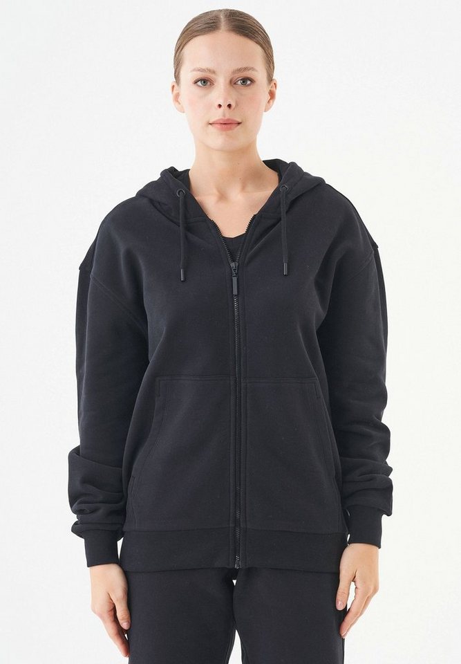 ORGANICATION Sweatjacke Junda-Unisex Full Zip Hoodie in Black von ORGANICATION