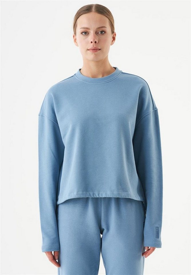ORGANICATION Sweatshirt Seda-Women's Loose Fit Sweatshirt in Steel Blue von ORGANICATION