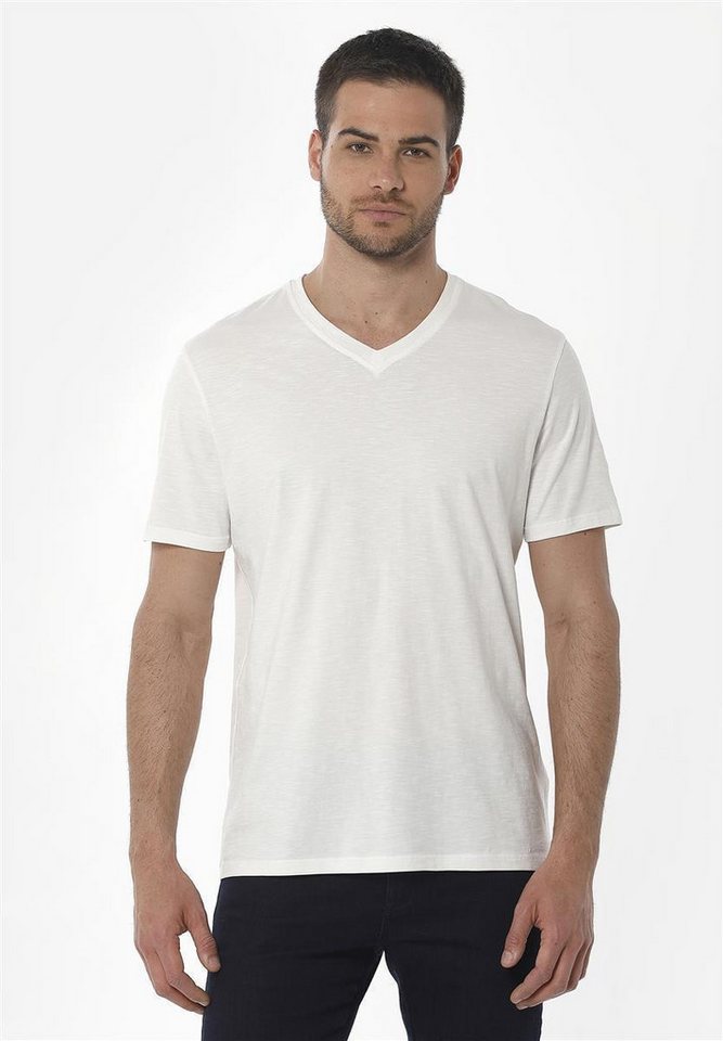 ORGANICATION T-Shirt MEN’S BASIC V-NECK T-SHIRT in Off White ORGANICATION T-Shirt MEN’S BASIC V-NECK T-SHIRT in Off White von ORGANICATION