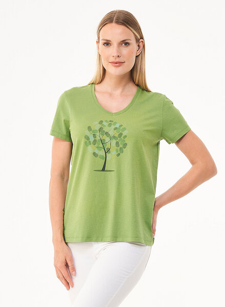 ORGANICATION T-Shirt aus Bio-Baumwolle mit Baum-Print von ORGANICATION