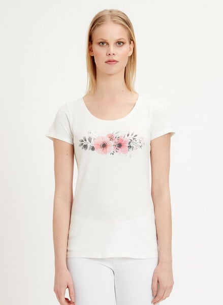 ORGANICATION T-Shirt aus Bio-Baumwolle mit Blumen-Print von ORGANICATION