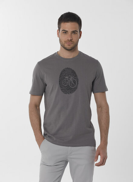 ORGANICATION T-Shirt aus Bio-Baumwolle mit Fahrrad-Print von ORGANICATION