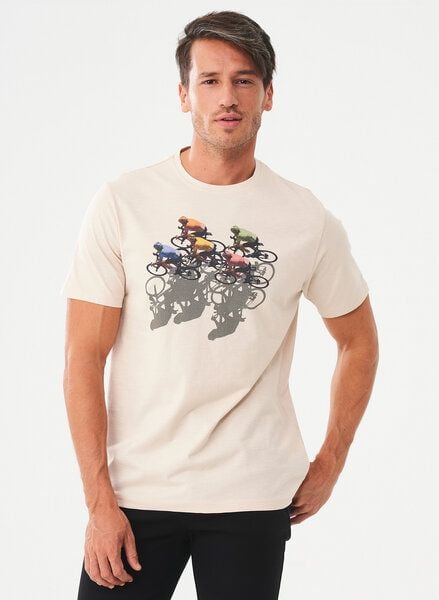 ORGANICATION T-Shirt aus Bio-Baumwolle mit Fahrrad-Print ORGANICATION T-Shirt aus Bio-Baumwolle mit Fahrrad-Print von ORGANICATION