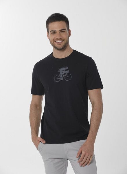 ORGANICATION T-Shirt aus Bio-Baumwolle mit Fahrrad-Print von ORGANICATION