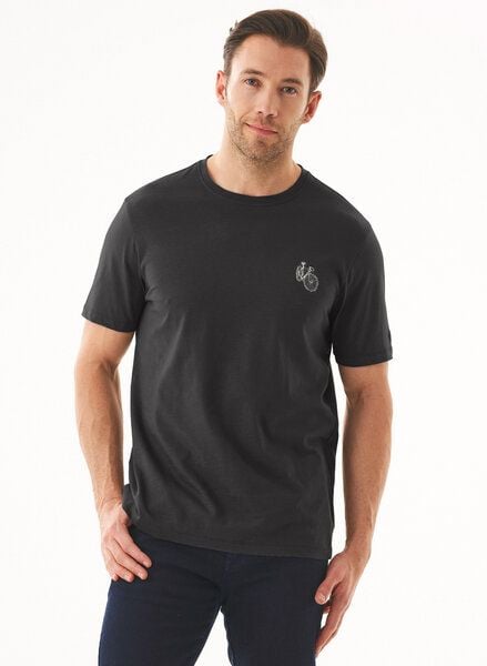 ORGANICATION T-Shirt aus Bio-Baumwolle mit Fahrrad-Print von ORGANICATION