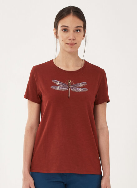 ORGANICATION T-Shirt aus Bio-Baumwolle mit Libelle-Print ORGANICATION T-Shirt aus Bio-Baumwolle mit Libelle-Print von ORGANICATION