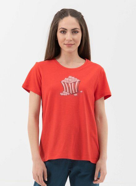 ORGANICATION T-Shirt aus Bio-Baumwolle mit Popcorn-Print ORGANICATION T-Shirt aus Bio-Baumwolle mit Popcorn-Print von ORGANICATION