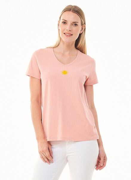 ORGANICATION T-Shirt aus Bio-Baumwolle mit Solar-Stickerei von ORGANICATION