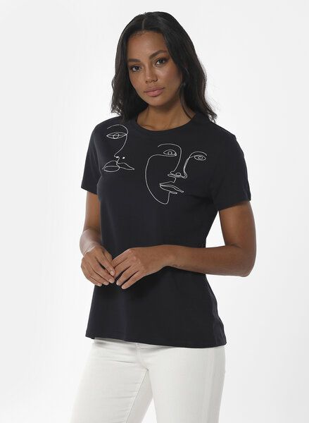 ORGANICATION T-Shirt aus Bio-Baumwolle mit Stickerei von ORGANICATION