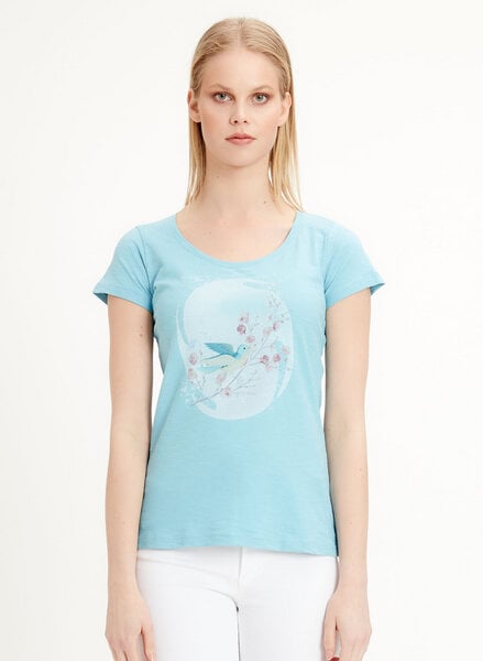 ORGANICATION T-Shirt aus Bio-Baumwolle mit Vogel-Print von ORGANICATION