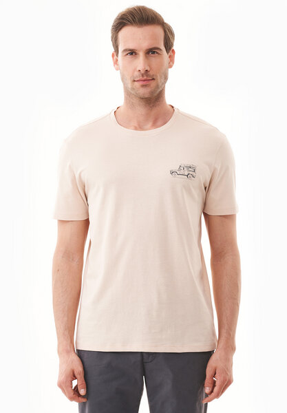 ORGANICATION T-Shirt aus Bio-Baumwolle mit Wagen-Print von ORGANICATION