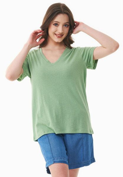 ORGANICATION T-Shirt aus Bio-Baumwolle und Leinen von ORGANICATION