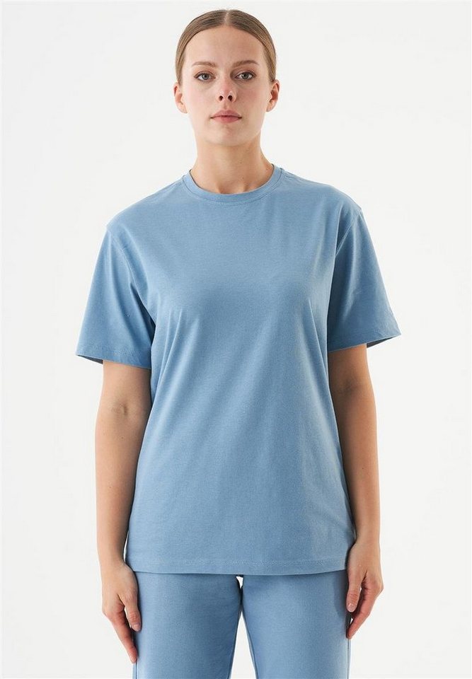 ORGANICATION T-Shirt Tillo-Unisex Basic T-Shirt in Steel Blue von ORGANICATION